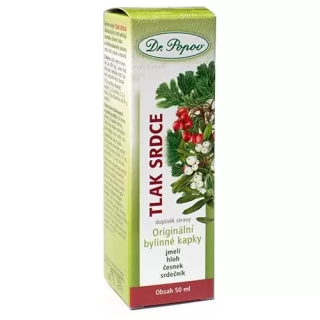 DR.POPOV Tlak-srdce, originální bylinné kapky, 50 ml